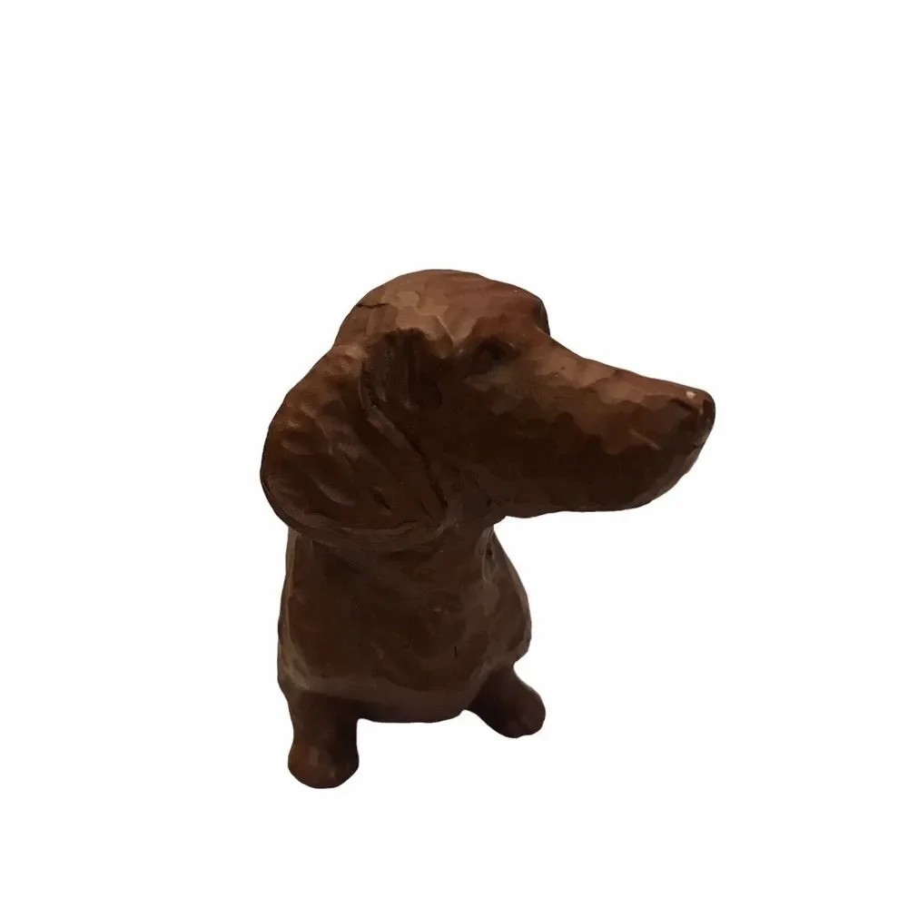 Red‎ Mill Mfg Brown Dachshund Sculpture Dog Figure Hand made in USA